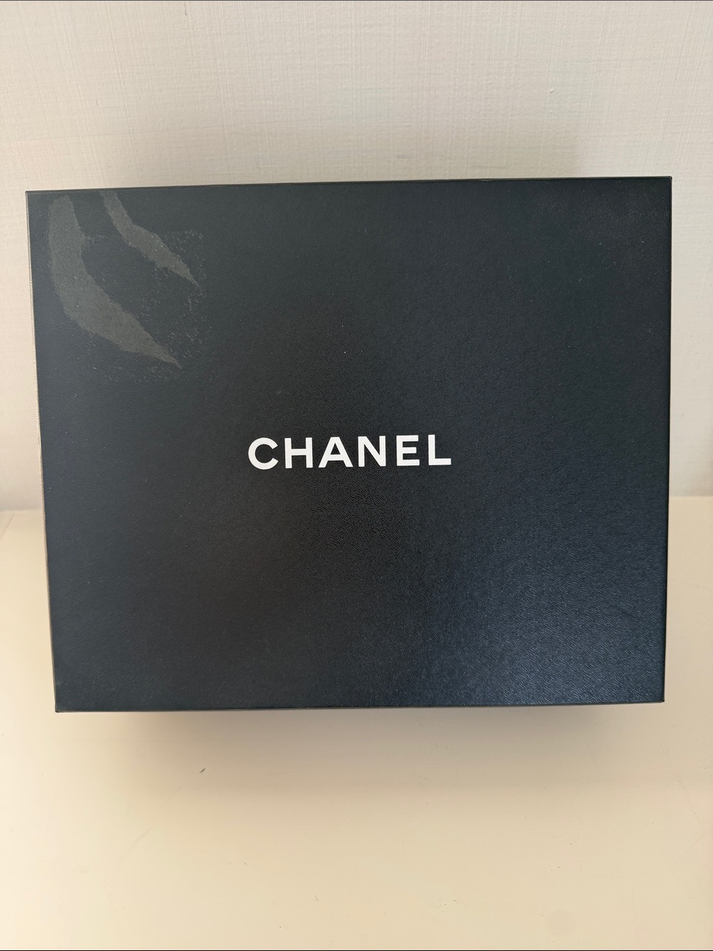 Chanel Black White Shoe Bootie Box Storage Gift Box Tissue Info Card